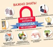 имущество которое никогда не отнимут