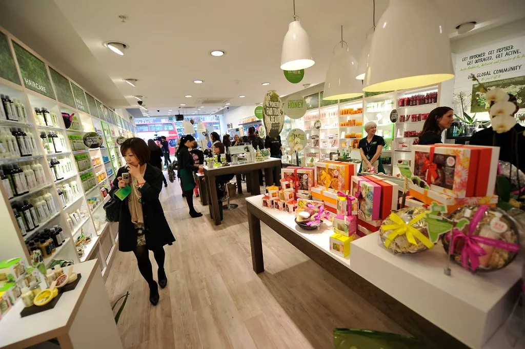 Магазин The Body Shop в Лондоне в 2012 году